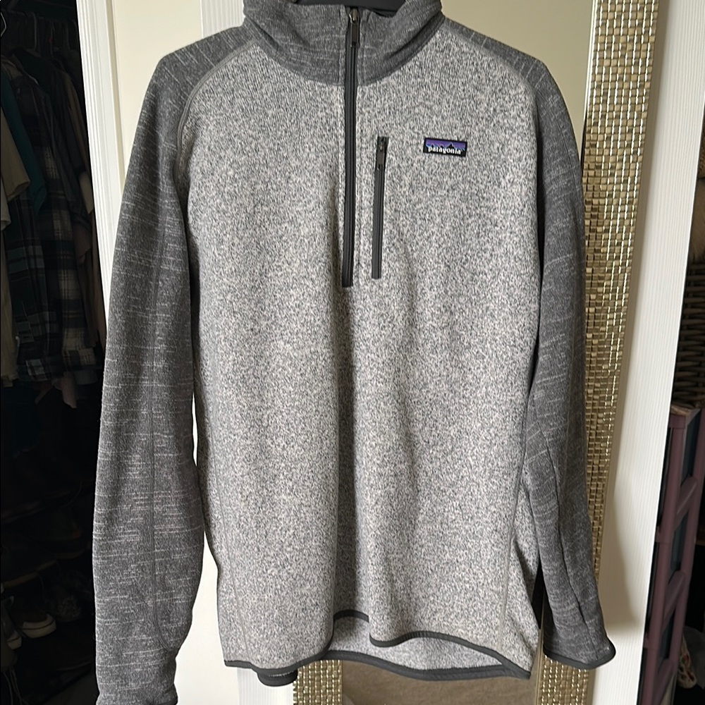 Patagonia Gray Quarter Zip Pullover Fleece